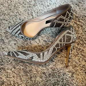 INC Bedazzled Pump. Worn but good condition.